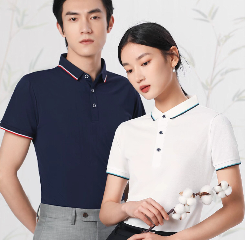 เสื้อโปโลกีฬาสำหรับผู้ชายและผู้หญิง เสื้อยืดสำหรับธุรกิจเล่นกอล์ฟ