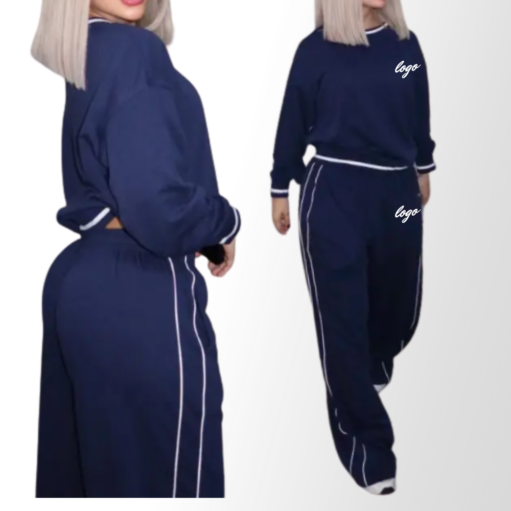สูทฮู้ดดี้สำหรับผู้หญิง สวมใส่สบาย อเนกประสงค์ ชุดกีฬาแฟชั่นสำหรับกิจกรรมกลางแจ้งสำหรับผู้หญิง รหัส 7028