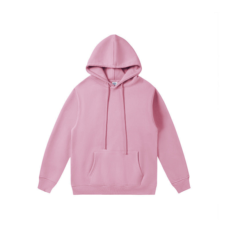 ชุดเสื้อฮู้ดและกางเกงวอร์มสีพื้น 380G บุผ้าฟลีซและฮู้ดหนา 11 สี
