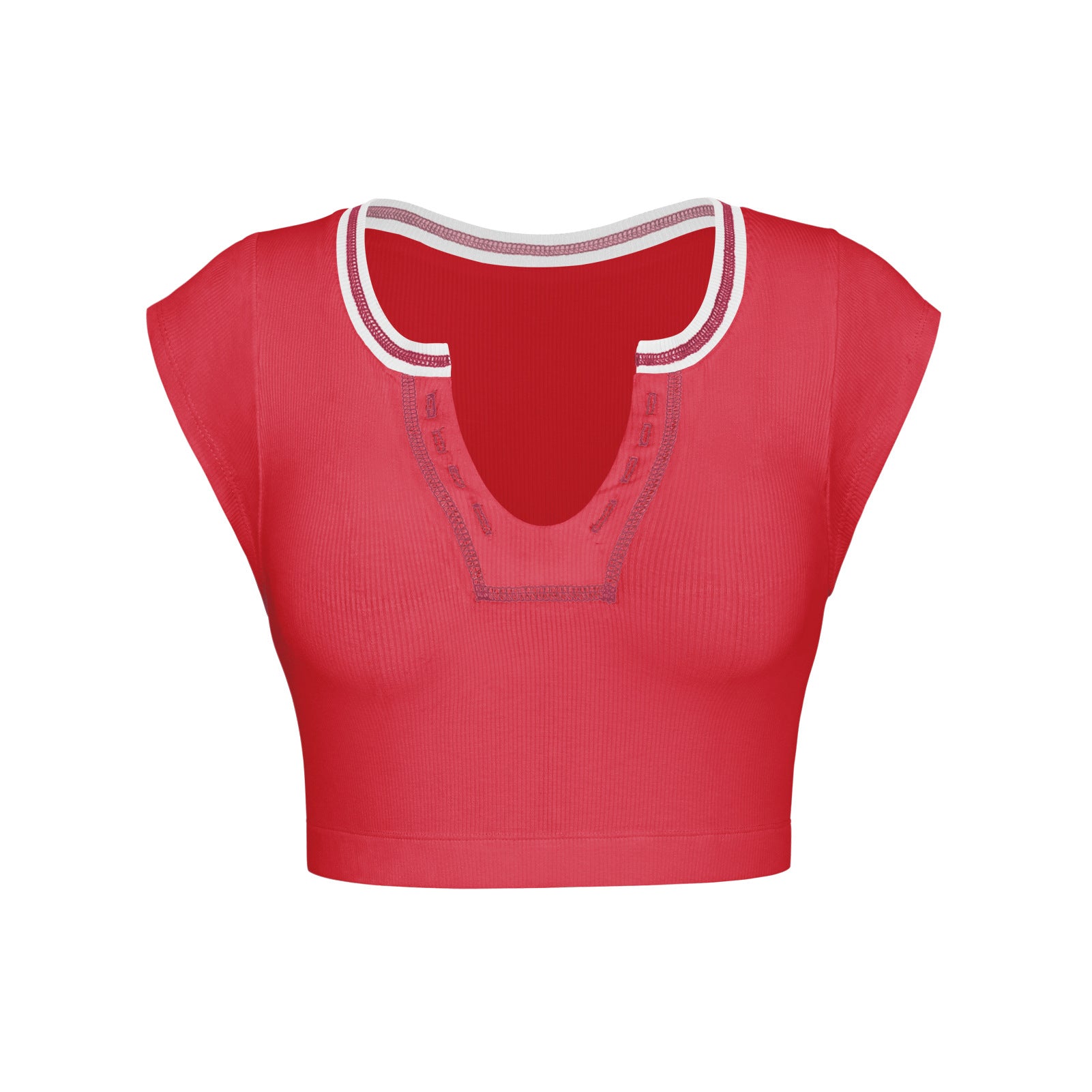 เสื้อยืดแขนสั้นทรงเข้ารูปเซ็กซี่สไตล์ Spice Girl จาก Y2K Summer มีให้เลือก 10 สี