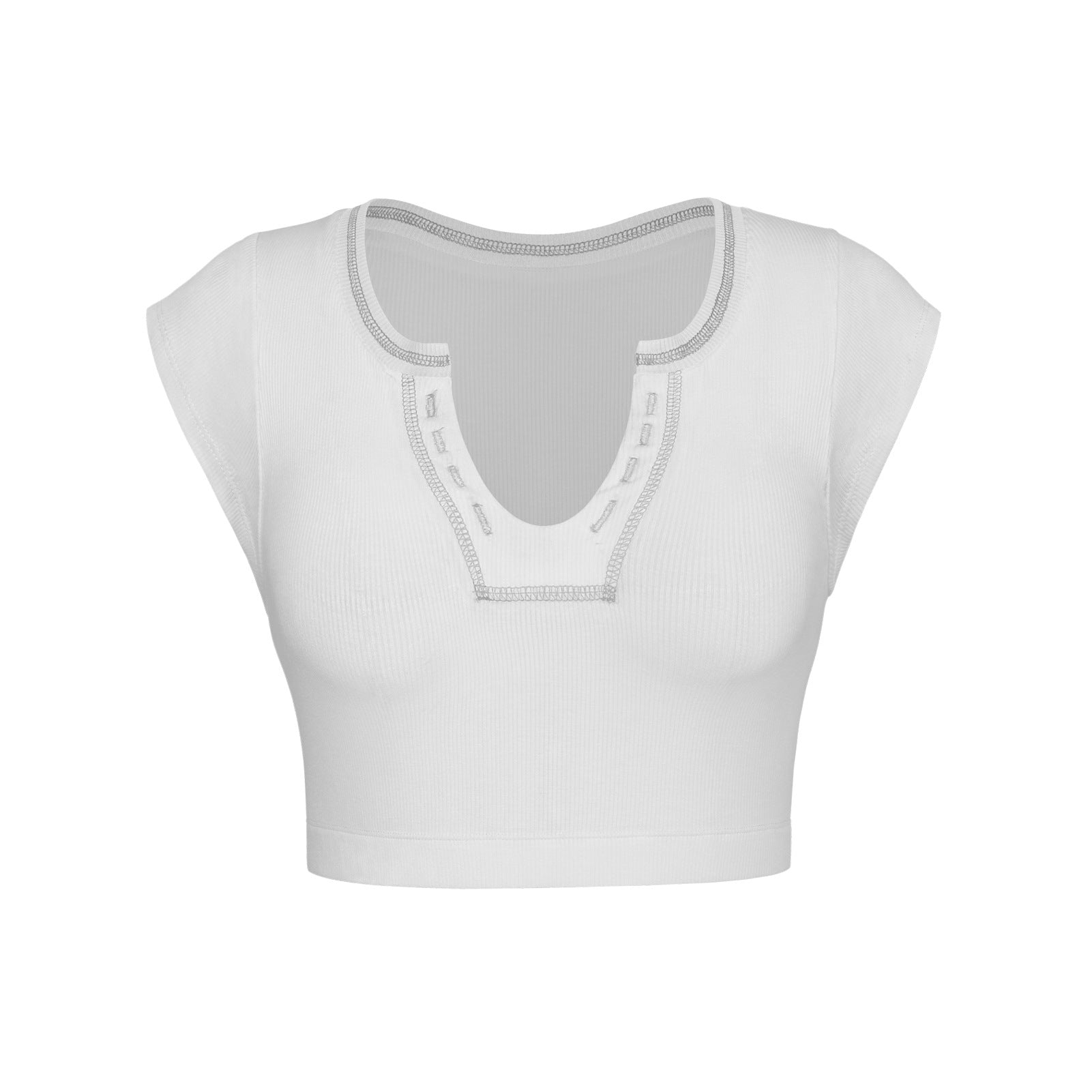 เสื้อยืดแขนสั้นทรงเข้ารูปเซ็กซี่สไตล์ Spice Girl จาก Y2K Summer มีให้เลือก 10 สี