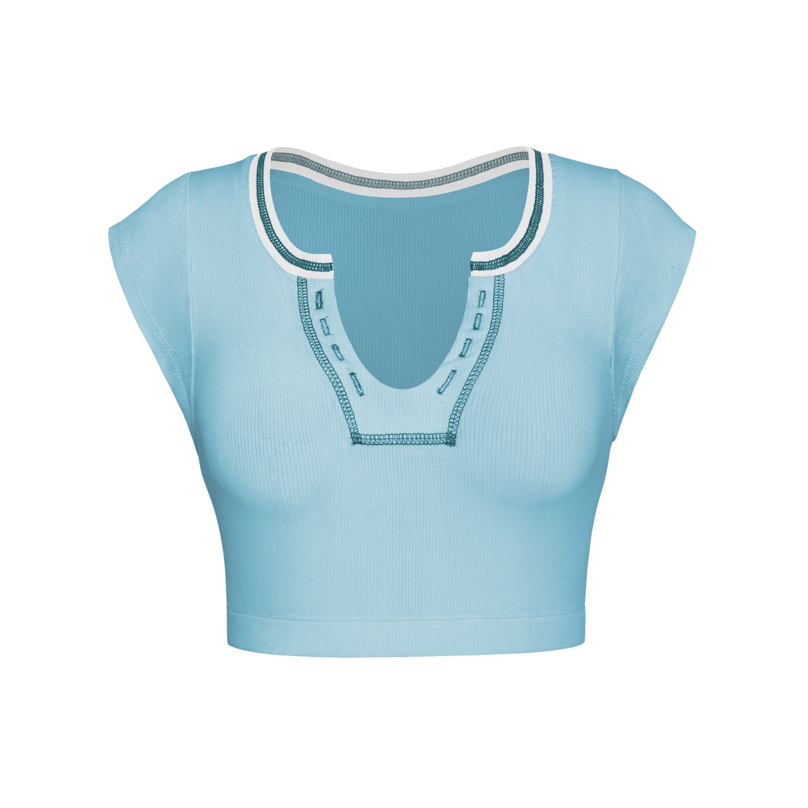 เสื้อยืดแขนสั้นทรงเข้ารูปเซ็กซี่สไตล์ Spice Girl จาก Y2K Summer มีให้เลือก 10 สี
