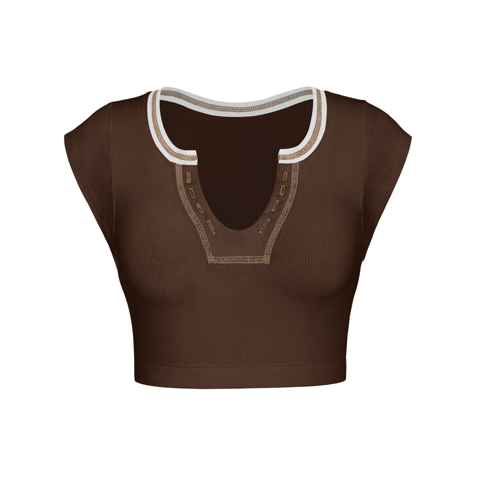 เสื้อยืดแขนสั้นทรงเข้ารูปเซ็กซี่สไตล์ Spice Girl จาก Y2K Summer มีให้เลือก 10 สี