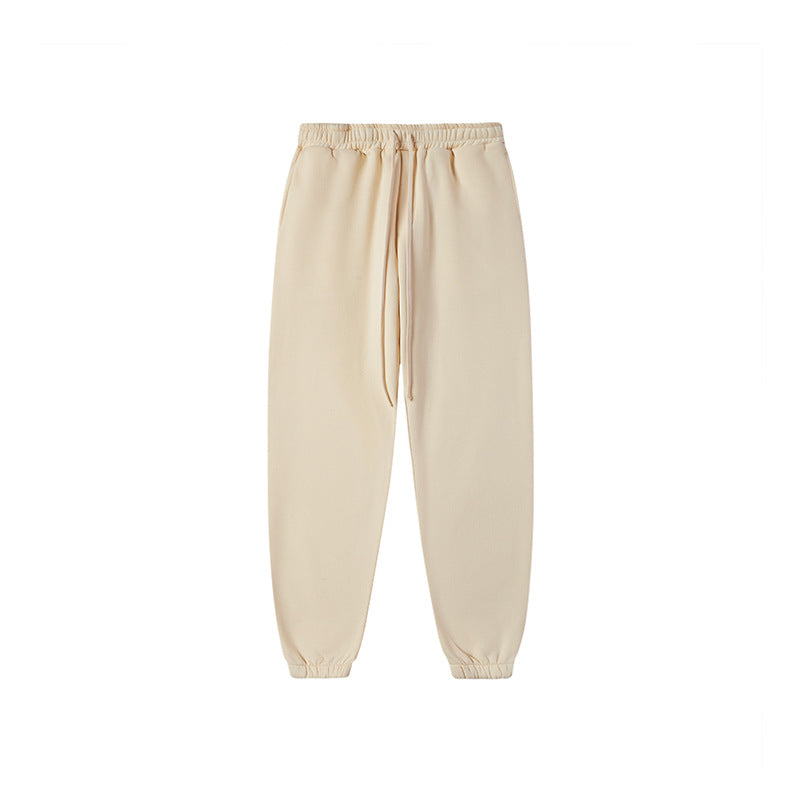 ชุดเสื้อฮู้ดและกางเกงวอร์มสีพื้น 380G บุผ้าฟลีซและฮู้ดหนา 11 สี