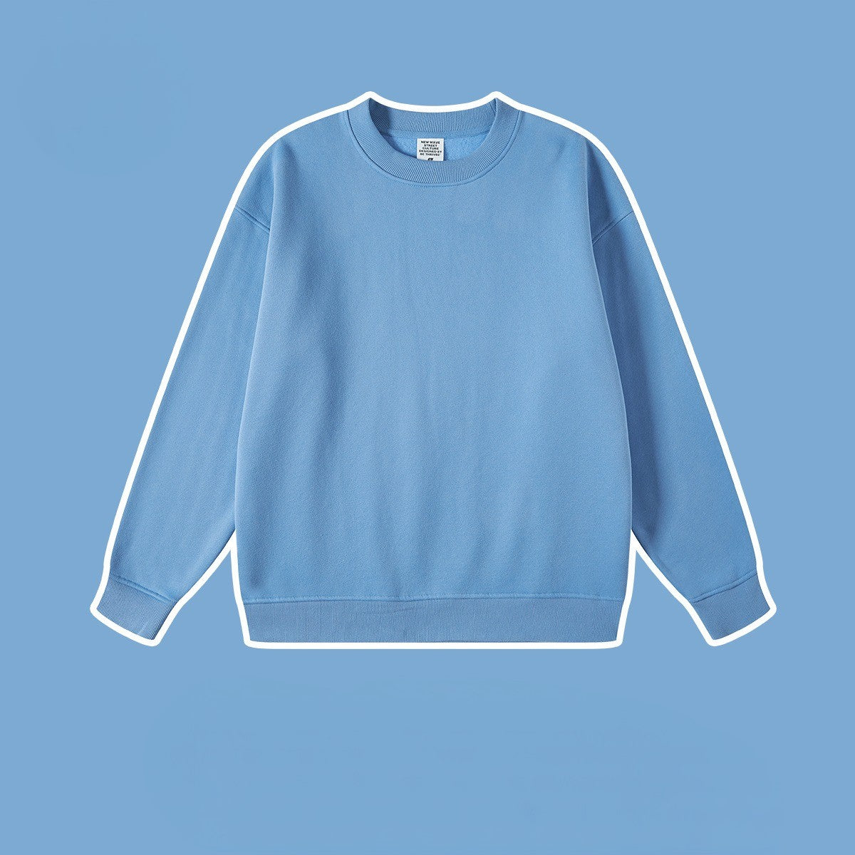 เสื้อฮู้ดคอกลมสำหรับผู้ชาย ทรงหลวม สบายๆ ทำจากแคชเมียร์ผสม 345 กรัม สีพื้น มีให้เลือก 12 สี