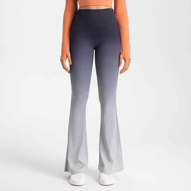 กางเกงขายาวทรงกระดิ่งเอวสูงช่วยยกสะโพก 5 สี