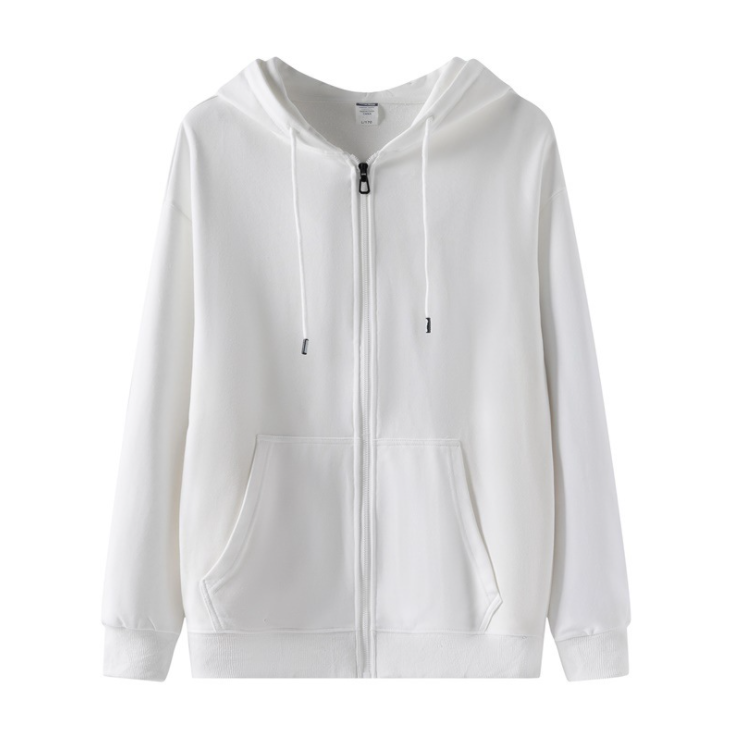 เสื้อฮู้ดมีซิปผ้าฝ้ายคุณภาพสูงไซส์ใหญ่พิเศษ unisex มีให้เลือก 8 สี