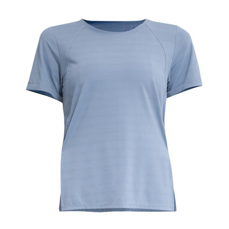 เสื้อเบลเซอร์ทรงหลวมสำหรับออกกำลังกาย วิ่ง เสื้อแขนสั้นผ้าตาข่ายระบายอากาศ เสื้อยืดสำหรับผู้หญิงใส่เล่นโยคะในฤดูร้อน