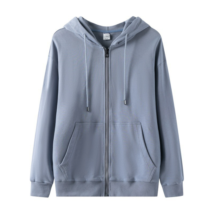 เสื้อฮู้ดมีซิปผ้าฝ้ายคุณภาพสูงไซส์ใหญ่พิเศษ unisex มีให้เลือก 8 สี