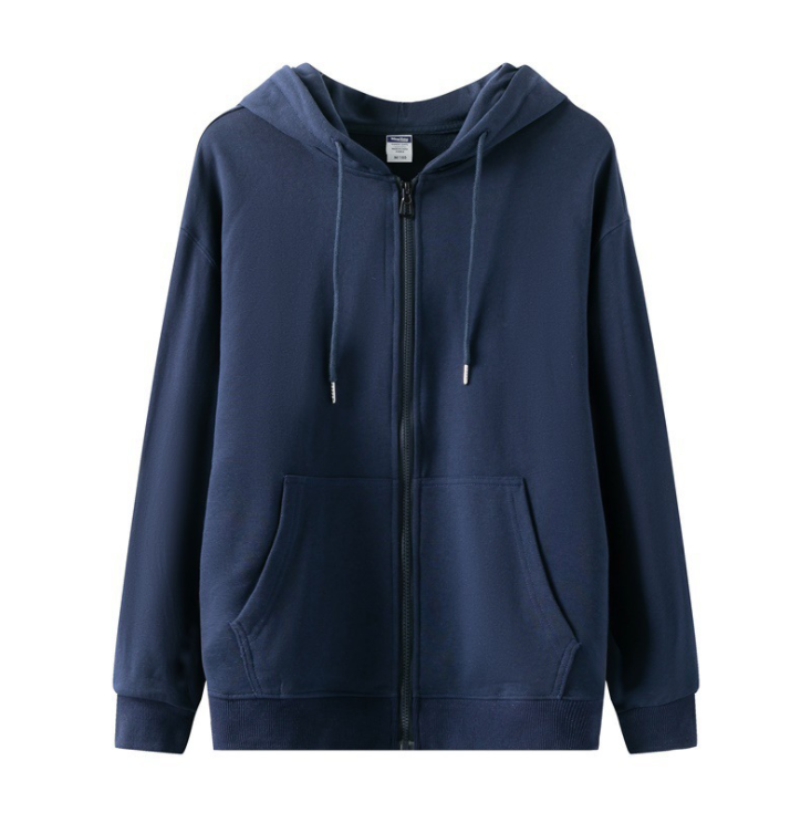 เสื้อฮู้ดมีซิปผ้าฝ้ายคุณภาพสูงไซส์ใหญ่พิเศษ unisex มีให้เลือก 8 สี