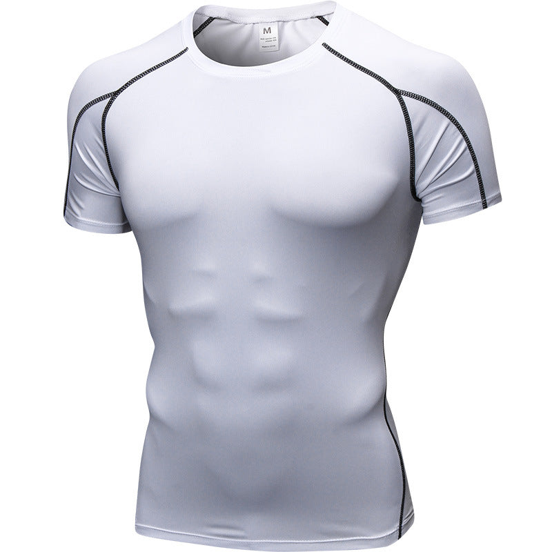 ชุดบอดี้สูทแขนสั้นสำหรับผู้ชาย PRO Dry Suit แบบยืดหยุ่น มีให้เลือก 14 สี รหัส 1053