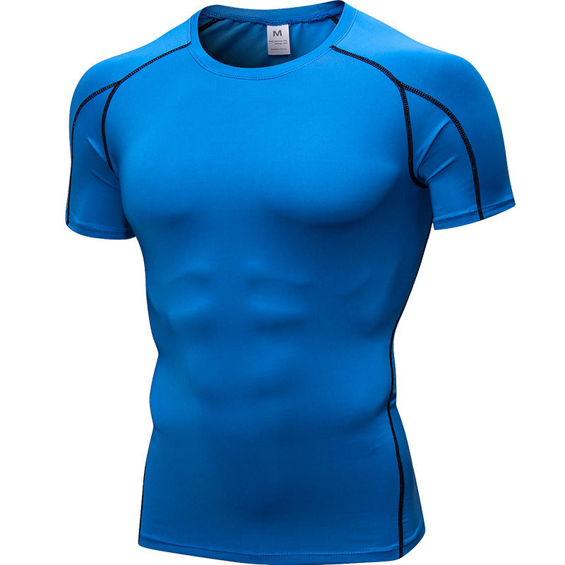 ชุดบอดี้สูทแขนสั้นสำหรับผู้ชาย PRO Dry Suit แบบยืดหยุ่น มีให้เลือก 14 สี รหัส 1053