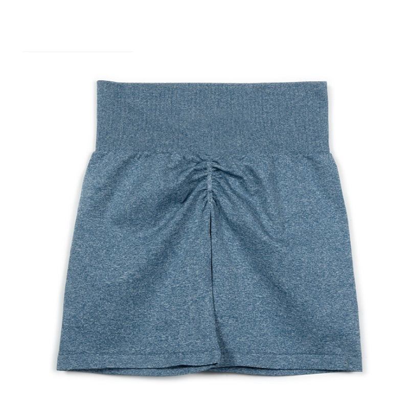 กางเกงโยคะลายพราง ทรงสามส่วน กางเกงโยคะจีบ 13 สี