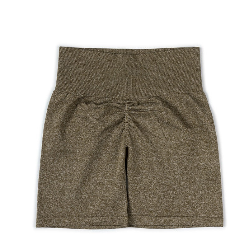 กางเกงโยคะลายพราง ทรงสามส่วน กางเกงโยคะจีบ 13 สี