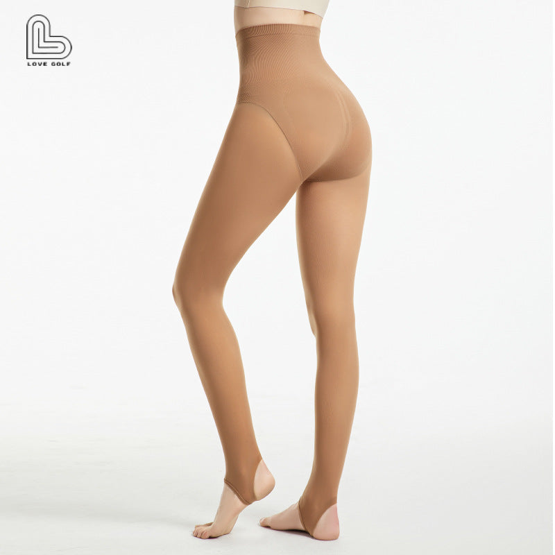 ถุงเท้าผ้าไหมยืดสำหรับเล่นกอล์ฟสี่ฤดู กันแดด ไร้ร่องรอย ปกปิดริ้วรอย ถุงเท้ากันเกี่ยว ถุงน่องบาง