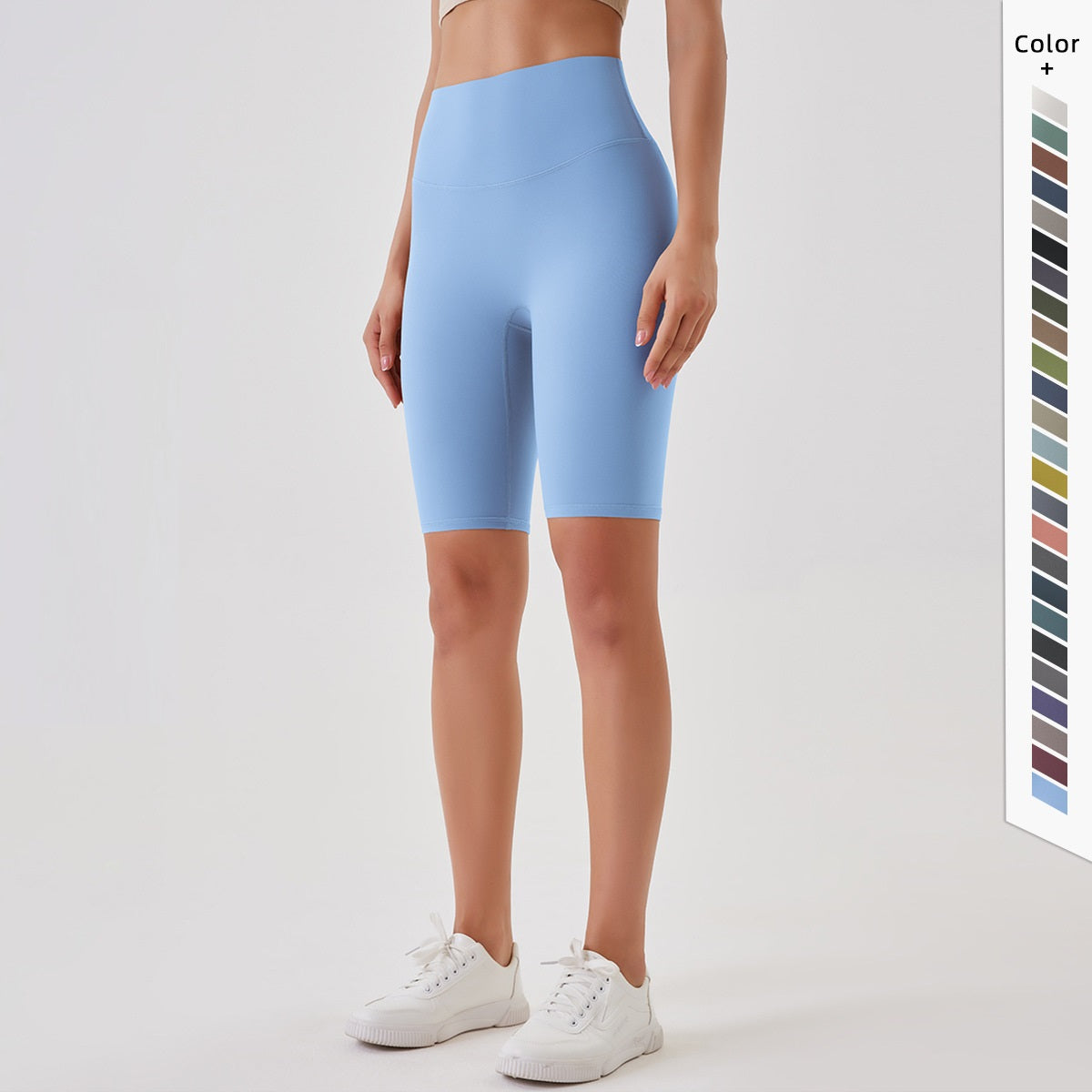 กางเกงขาสั้นยกกระชับสะโพกและหน้าท้องแบบกลับด้านได้ ระบายอากาศได้ดี มีให้เลือก 17 สี