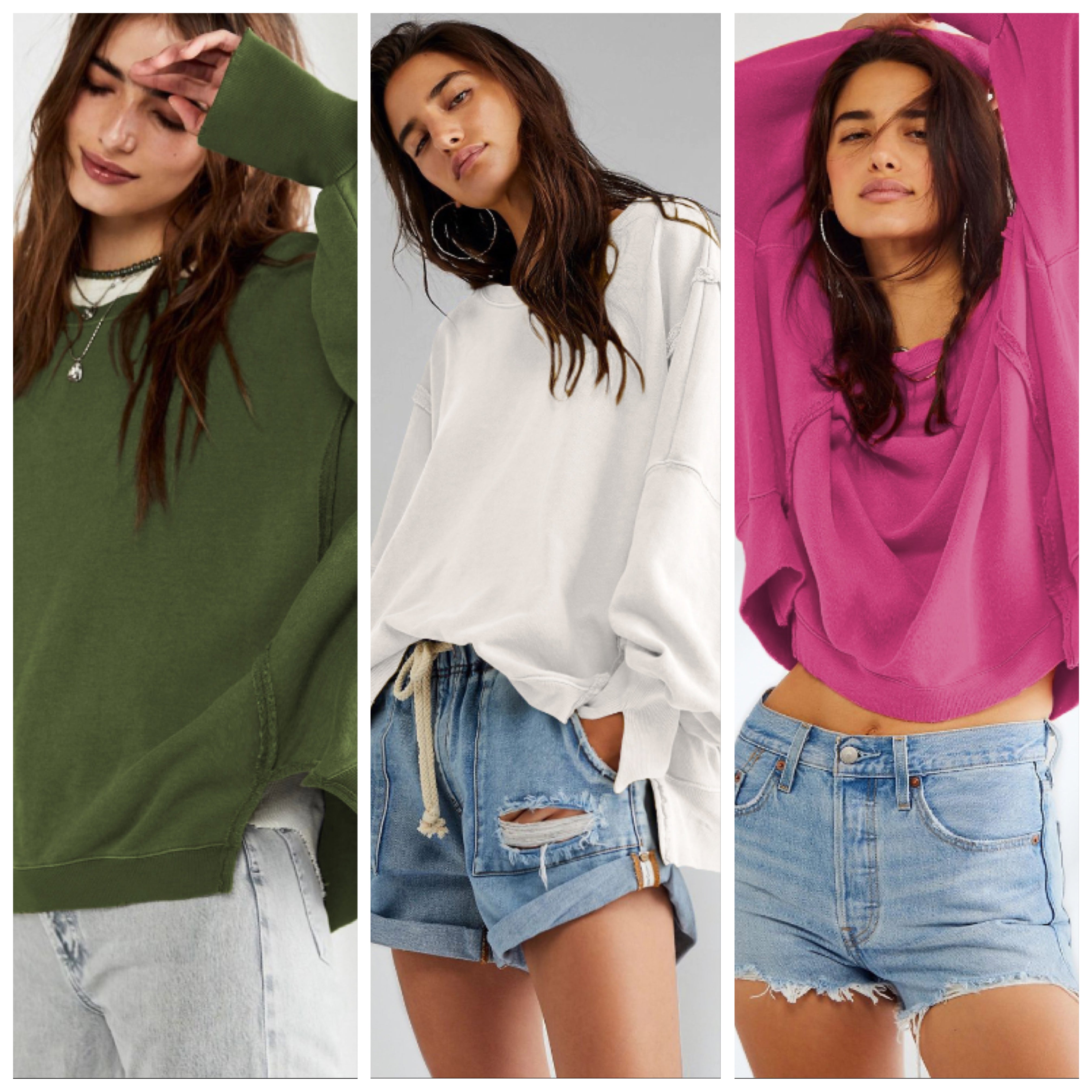 เสื้อสเวตเตอร์คอกลม เสื้อยืด เสื้อถัก เสื้อแขนยาว สำหรับสวมใส่