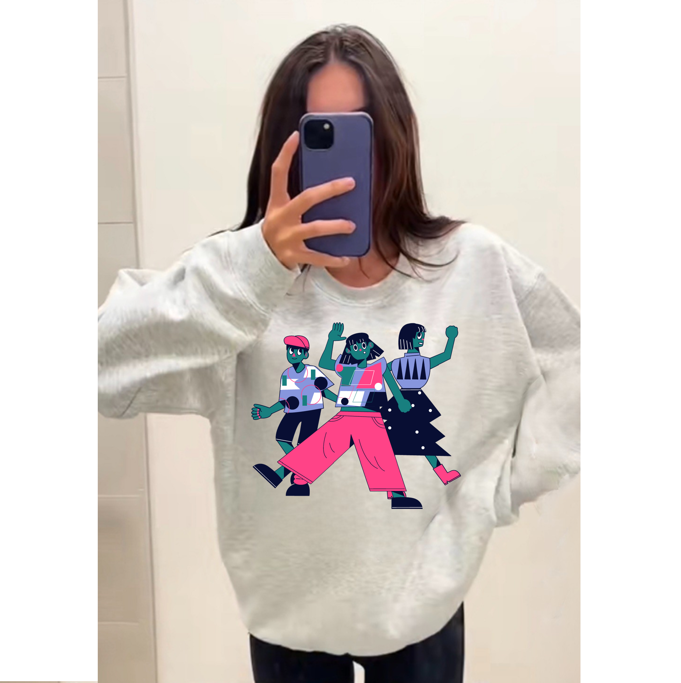 เสื้อฮู้ดคอกลมผ้าฝ้าย 100% น้ำหนัก 350 กรัม รุ่น Fashion2