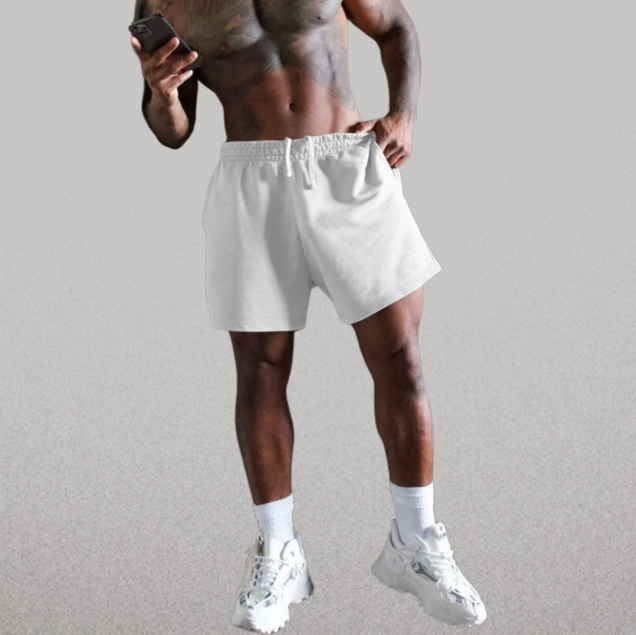 กางเกงออกกำลังกายขาสั้นสำหรับผู้ชายจาก American Sports น้ำหนัก 330 กรัม