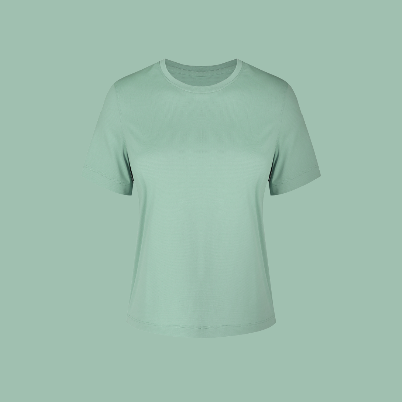 เสื้อยืดแขนสั้นคอกลมทรงหลวมสำหรับฤดูร้อน เนื้อผ้าบางเบา แห้งเร็ว เหมาะสำหรับวิ่ง ออกกำลังกาย กีฬา D25016