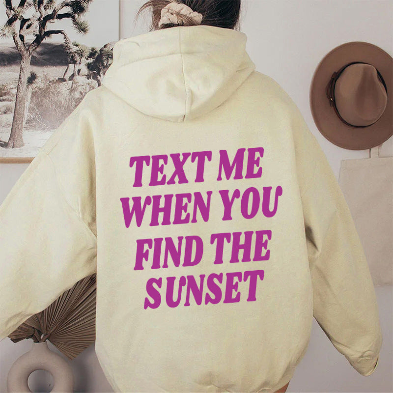 เสื้อฮู้ดผ้าฟลีซ มีกระเป๋าด้านหน้าและเชือกผูก พิมพ์ลาย มีให้เลือก 10 สี