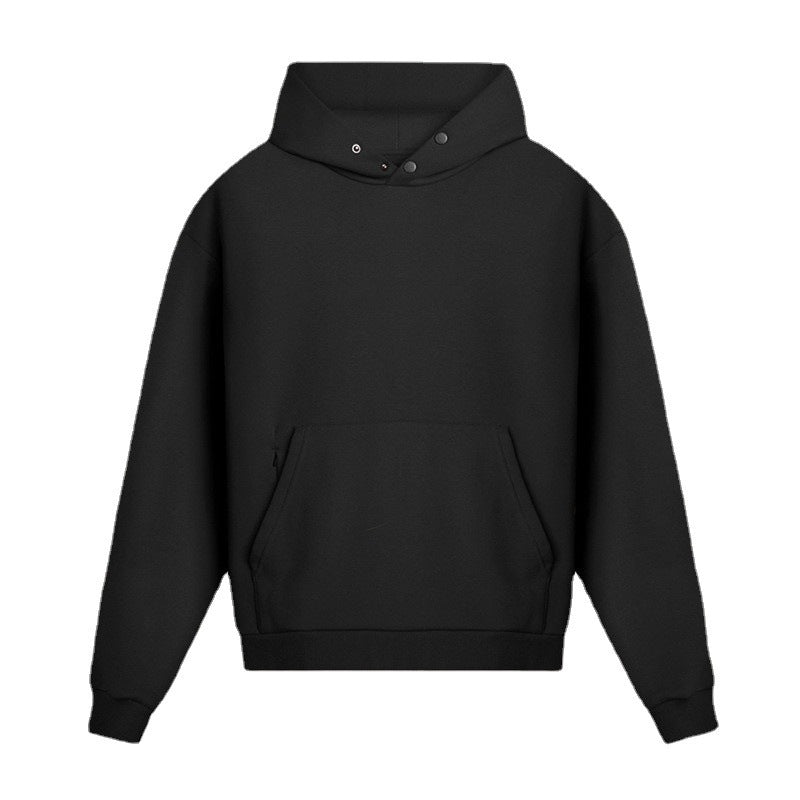 เสื้อฮู้ดทรงหลวมบุผ้าฟลีซเพื่อความอบอุ่น มี 4 สีให้เลือก