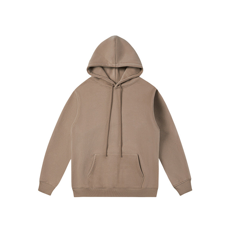 ชุดเสื้อฮู้ดและกางเกงวอร์มสีพื้น 380G บุผ้าฟลีซและฮู้ดหนา 11 สี
