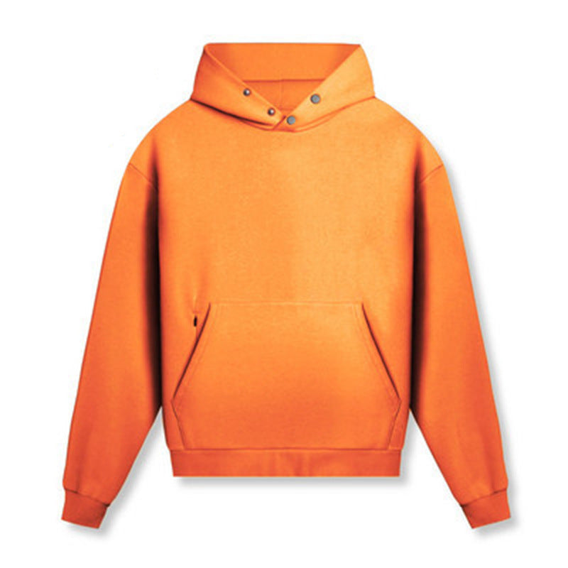 เสื้อฮู้ดทรงหลวมบุผ้าฟลีซเพื่อความอบอุ่น มี 4 สีให้เลือก