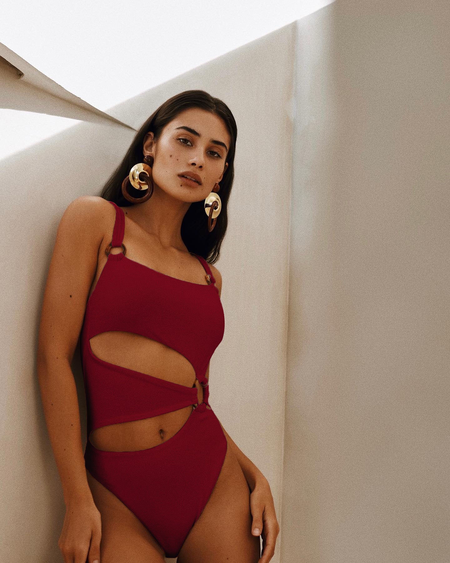 ชุดว่ายน้ำวันพีซสุดเซ็กซี่ สีพื้น บิกินี่ 8 สี