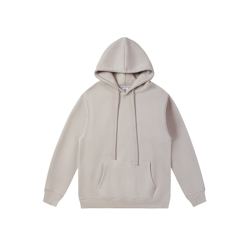 ชุดเสื้อฮู้ดและกางเกงวอร์มสีพื้น 380G บุผ้าฟลีซและฮู้ดหนา 11 สี