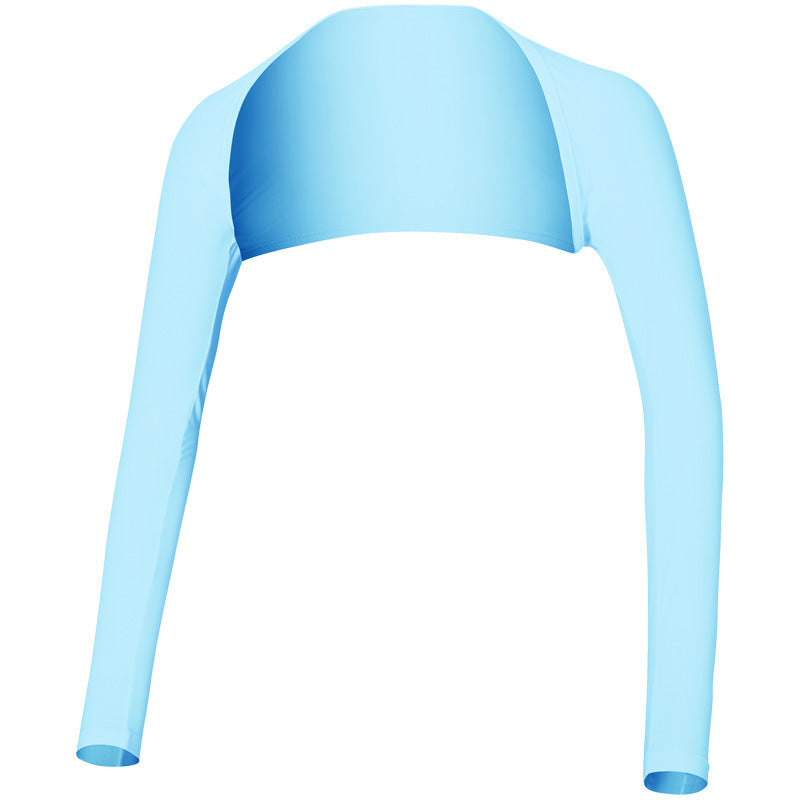 แขนเสื้อกันแดดผ้าไหมน้ำแข็งสำหรับผู้หญิง ทำจากผ้าไหมไอซ์ เหมาะสำหรับการตีกอล์ฟ