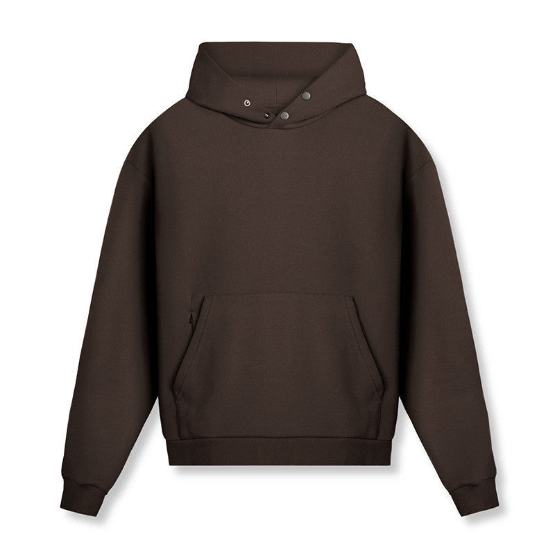 เสื้อฮู้ดทรงหลวมบุผ้าฟลีซเพื่อความอบอุ่น มี 4 สีให้เลือก