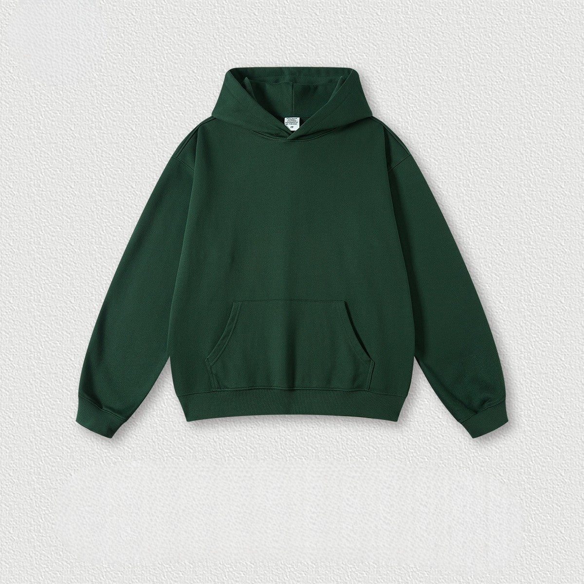 ชุดเสื้อฮู้ดผ้าขนสัตว์หนา 440 กรัม สีพื้น 10 สี