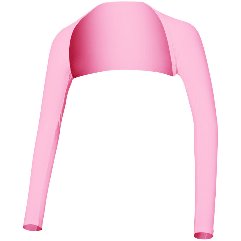 แขนเสื้อกันแดดผ้าไหมน้ำแข็งสำหรับผู้หญิง ทำจากผ้าไหมไอซ์ เหมาะสำหรับการตีกอล์ฟ