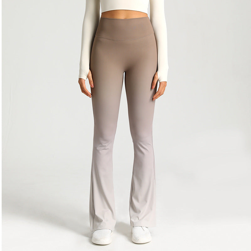 กางเกงขายาวทรงกระดิ่งเอวสูงช่วยยกสะโพก 5 สี