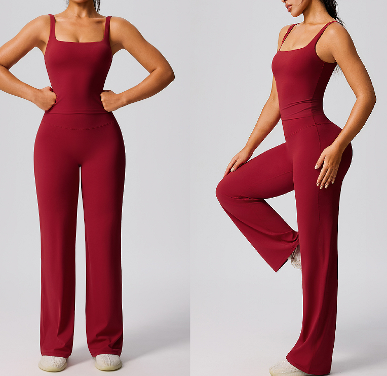 ชุดออกกำลังกายสำหรับผู้หญิงไซส์ใหญ่ สีเนื้อ นู้ด แบบเอสูง ทรงโยคะ