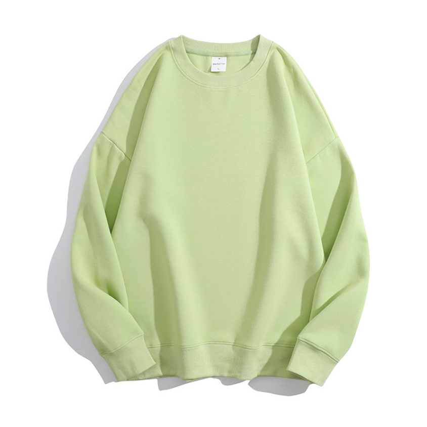เสื้อฮู้ดคอกลมผ้าฝ้ายสองด้านคุณภาพสูงไซส์ใหญ่ 16 สี