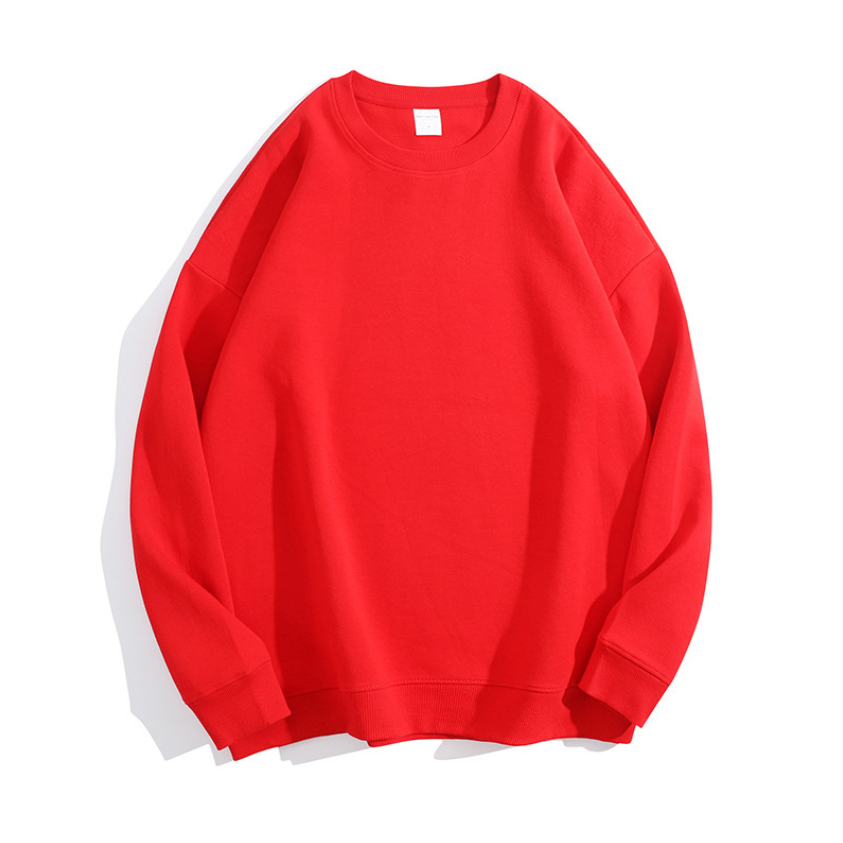 เสื้อฮู้ดคอกลมผ้าฝ้ายสองด้านคุณภาพสูงไซส์ใหญ่ 16 สี