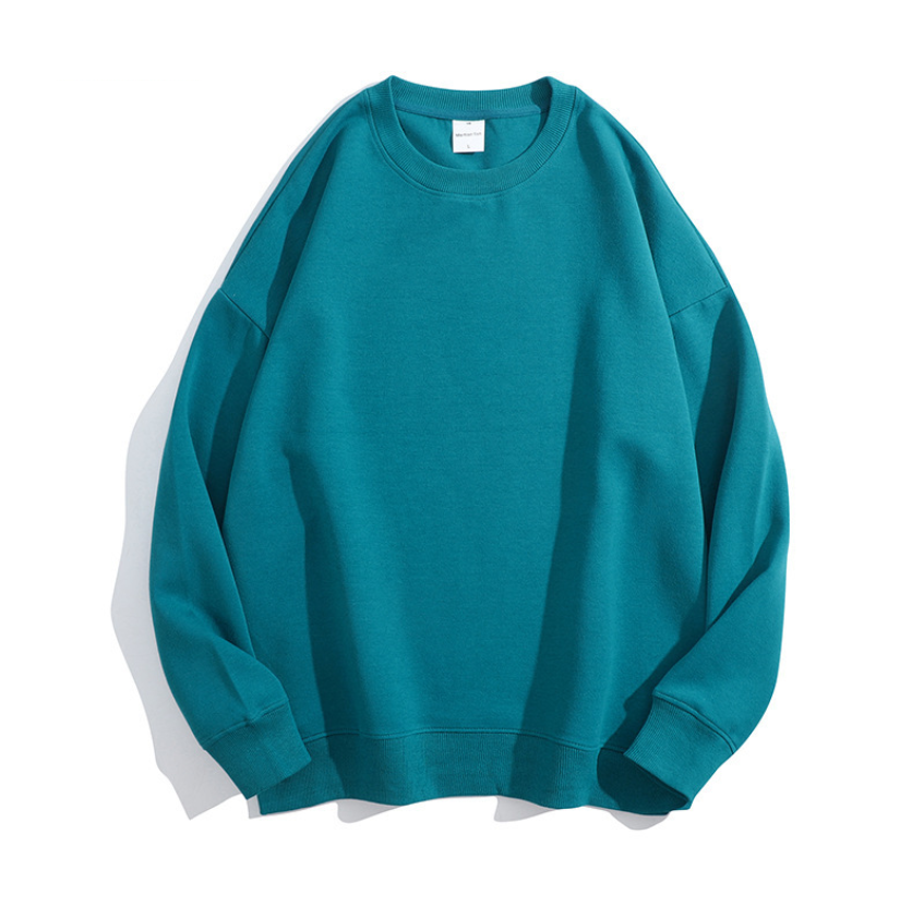 เสื้อฮู้ดคอกลมผ้าฝ้ายสองด้านคุณภาพสูงไซส์ใหญ่ 16 สี
