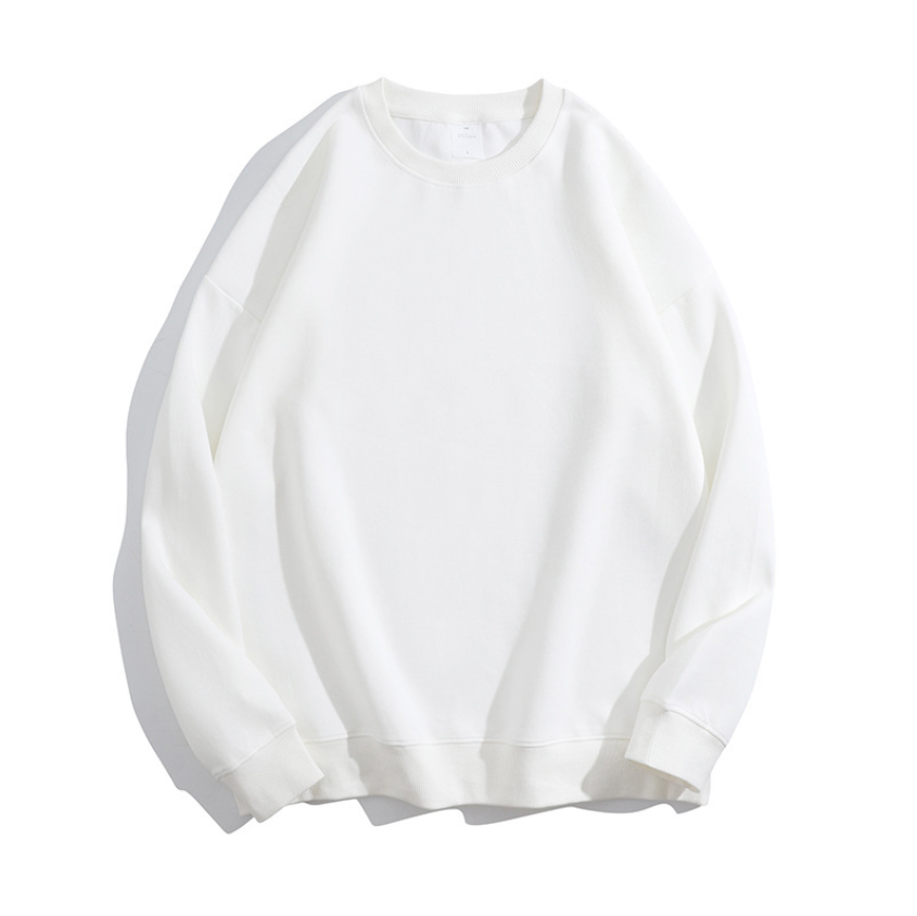 เสื้อฮู้ดคอกลมผ้าฝ้ายสองด้านคุณภาพสูงไซส์ใหญ่ 16 สี