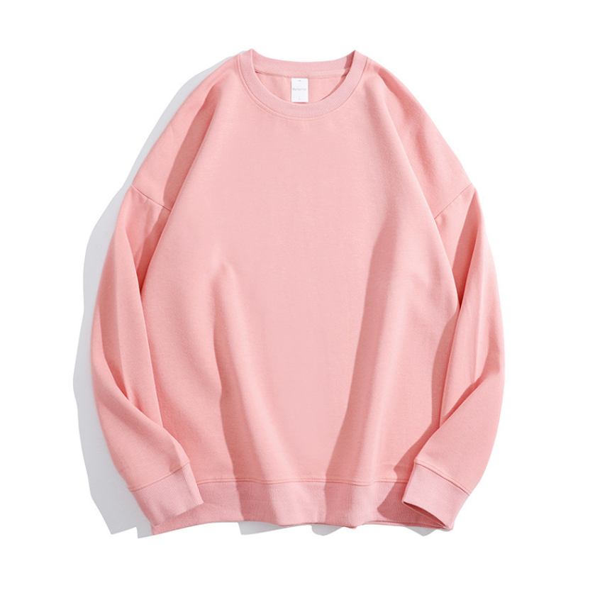 เสื้อฮู้ดคอกลมผ้าฝ้ายสองด้านคุณภาพสูงไซส์ใหญ่ 16 สี