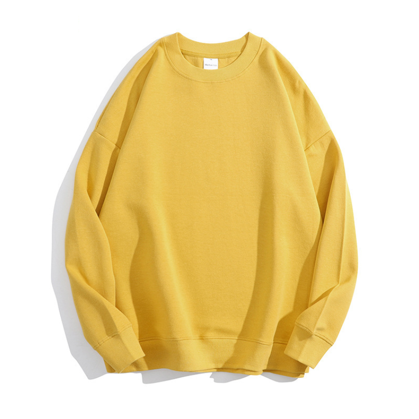 เสื้อฮู้ดคอกลมผ้าฝ้ายสองด้านคุณภาพสูงไซส์ใหญ่ 16 สี