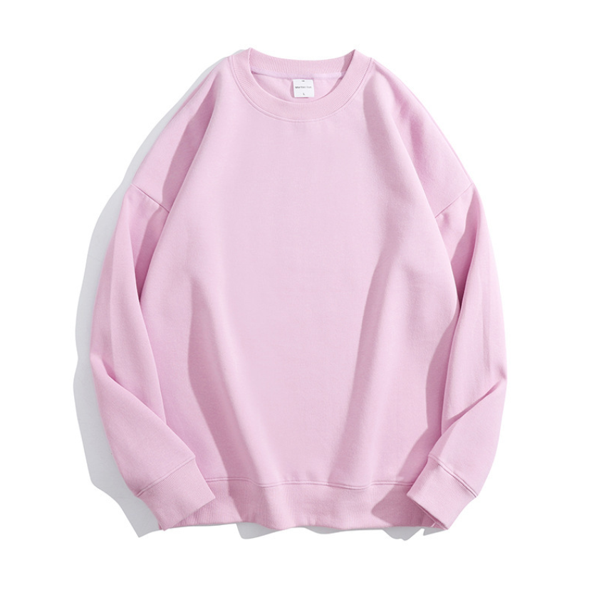เสื้อฮู้ดคอกลมผ้าฝ้ายสองด้านคุณภาพสูงไซส์ใหญ่ 16 สี