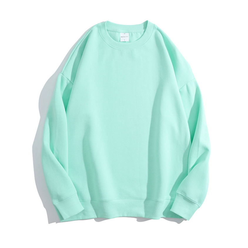 เสื้อฮู้ดคอกลมผ้าฝ้ายสองด้านคุณภาพสูงไซส์ใหญ่ 16 สี