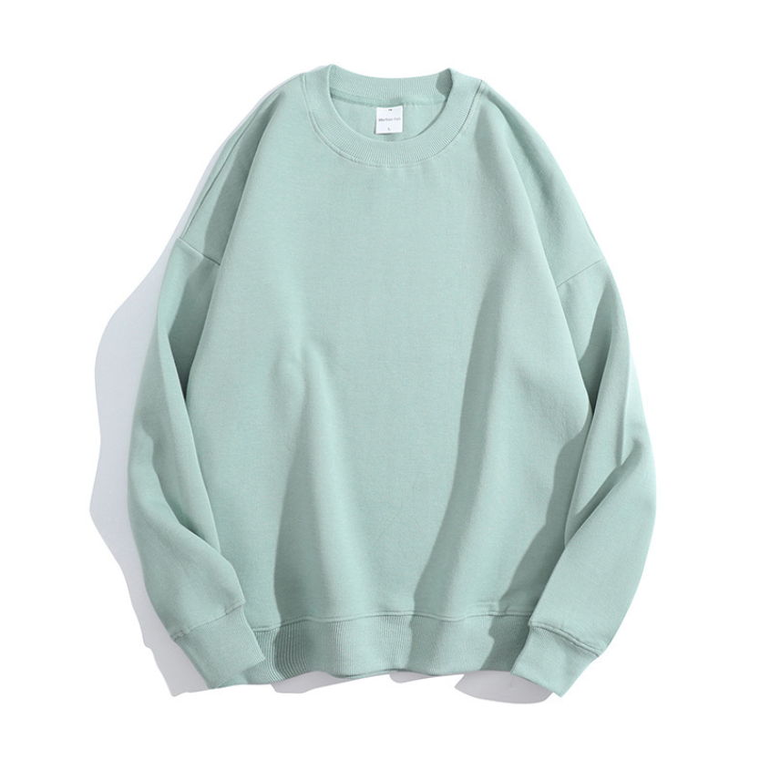 เสื้อฮู้ดคอกลมผ้าฝ้ายสองด้านคุณภาพสูงไซส์ใหญ่ 16 สี