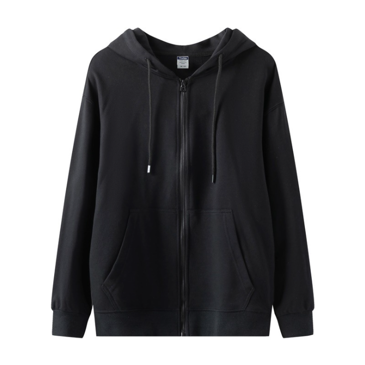 เสื้อฮู้ดมีซิปผ้าฝ้ายคุณภาพสูงไซส์ใหญ่พิเศษ unisex มีให้เลือก 8 สี