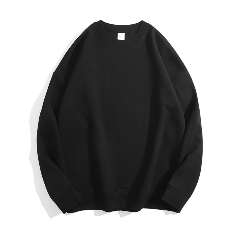 เสื้อฮู้ดคอกลมผ้าฝ้ายสองด้านคุณภาพสูงไซส์ใหญ่ 16 สี