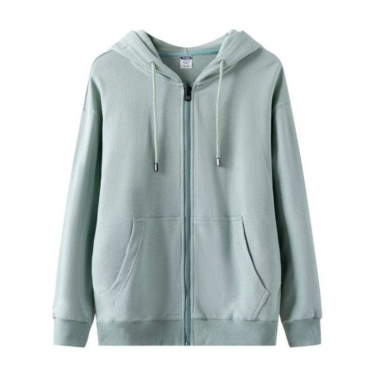 เสื้อฮู้ดมีซิปผ้าฝ้ายคุณภาพสูงไซส์ใหญ่พิเศษ unisex มีให้เลือก 8 สี