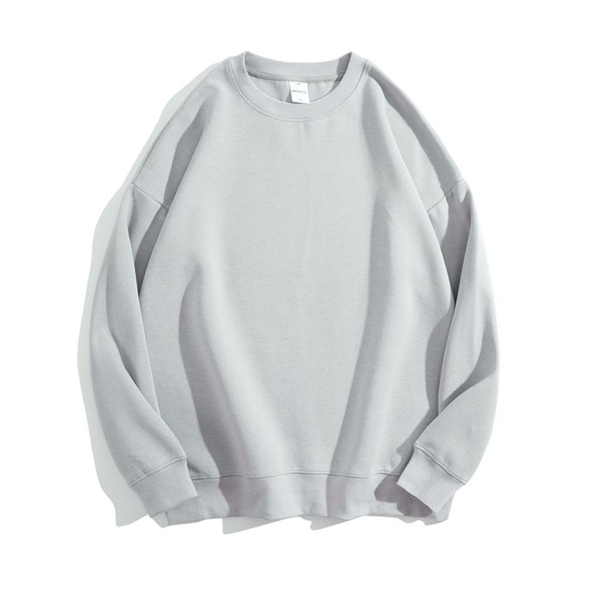 เสื้อฮู้ดคอกลมผ้าฝ้ายสองด้านคุณภาพสูงไซส์ใหญ่ 16 สี