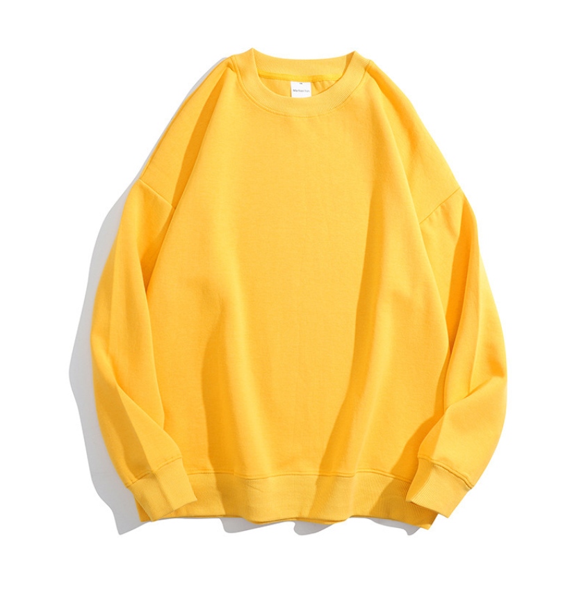 เสื้อฮู้ดคอกลมผ้าฝ้ายสองด้านคุณภาพสูงไซส์ใหญ่ 16 สี